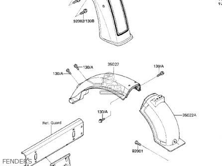 FENDERS - ZN1300A3 VOYAGER 1985 USA CALIFORNIA CANADA