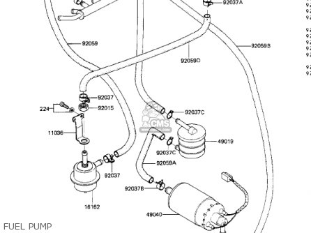FUEL PUMP - ZN1300A3 VOYAGER 1985 USA CALIFORNIA CANADA