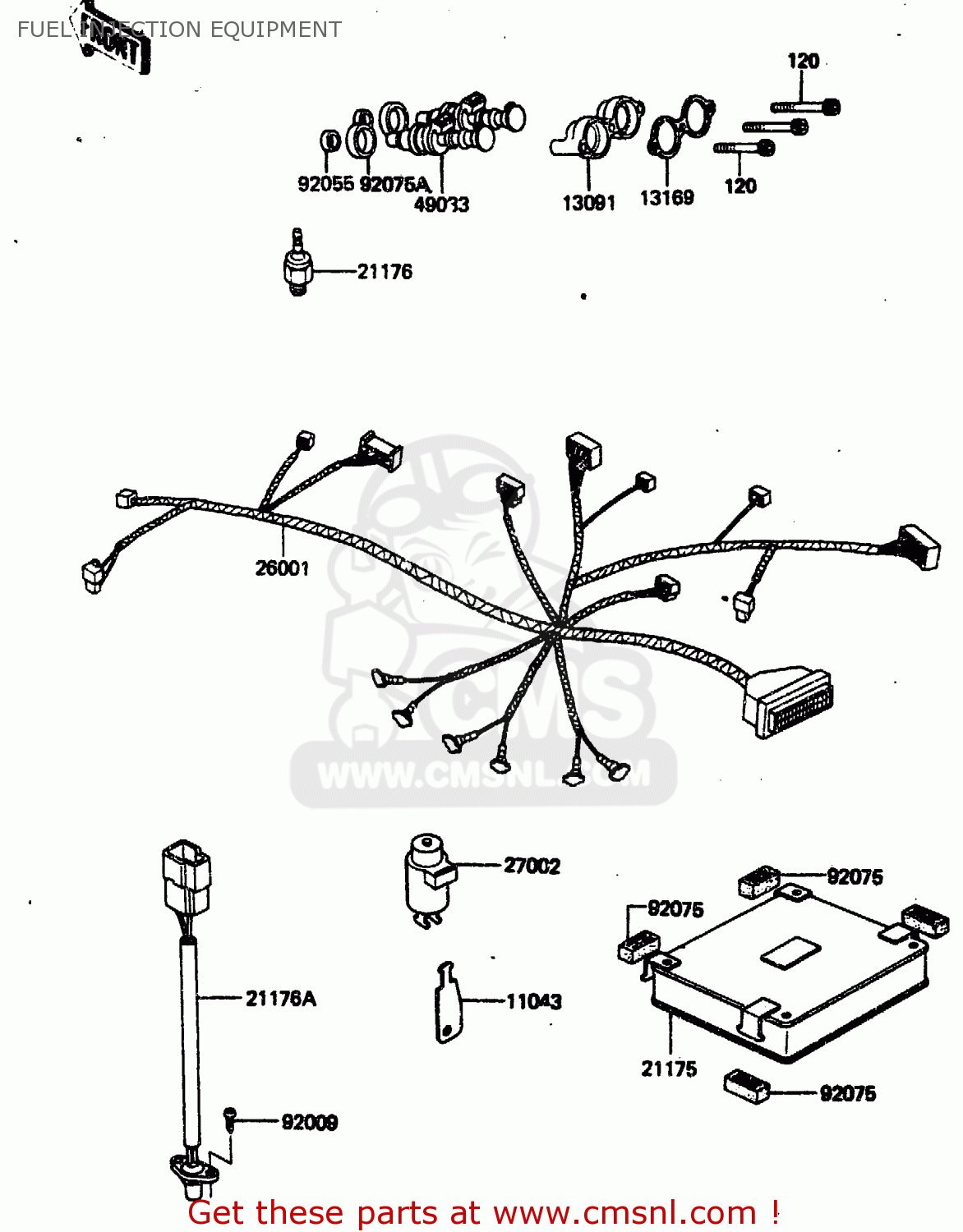 FUEL INJECTION EQUIPMENT ZN1300A4 1986 USA CALIFORNIA CANADA