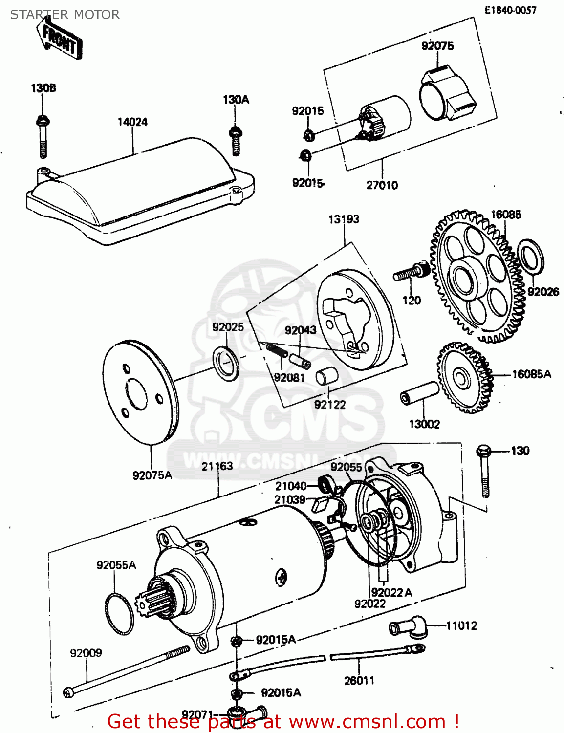 STARTER MOTOR ZN1300A4 1986 USA CALIFORNIA CANADA