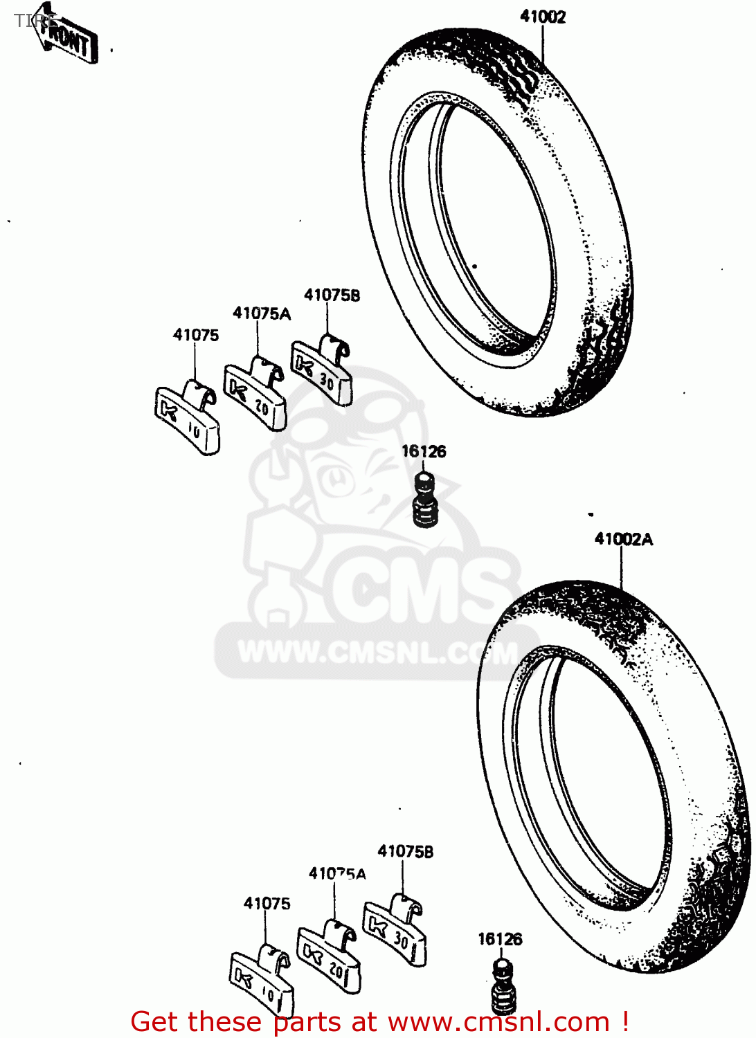 TIRE ZN1300A4 1986 USA CALIFORNIA CANADA
