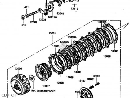 CLUTCH - ZN1300A4 1986 USA CALIFORNIA CANADA