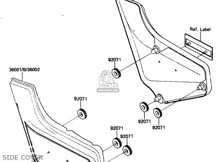 SIDE COVER - ZN1300A4 1986 USA CALIFORNIA CANADA