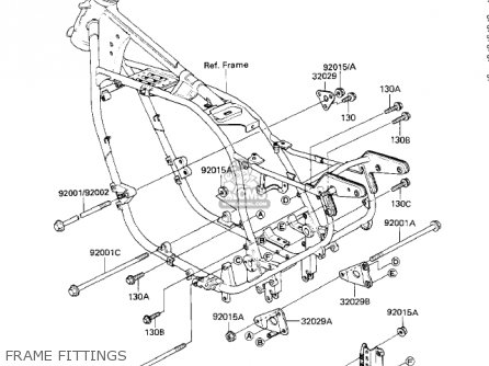 FRAME FITTINGS - ZN1300A4 VOYAGER 1986 USA CALIFORNIA CANADA