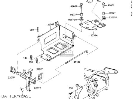 BATTERY CASE - ZN1300A4 VOYAGER 1986 USA CALIFORNIA CANADA