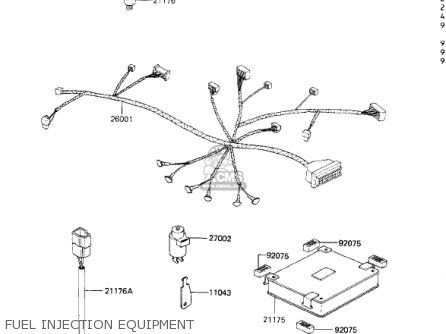 FUEL INJECTION EQUIPMENT - ZN1300A4 VOYAGER 1986 USA CALIFORNIA CANADA