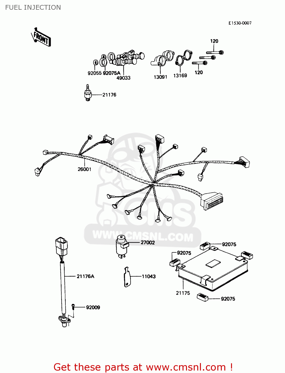 FUEL INJECTION ZN1300A5 VOYAGER 1987 USA CALIFORNIA