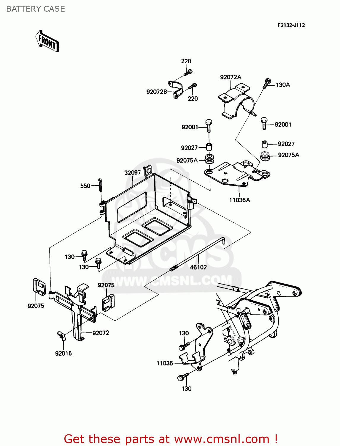 BATTERY CASE ZN1300A5 VOYAGER 1987 USA CALIFORNIA