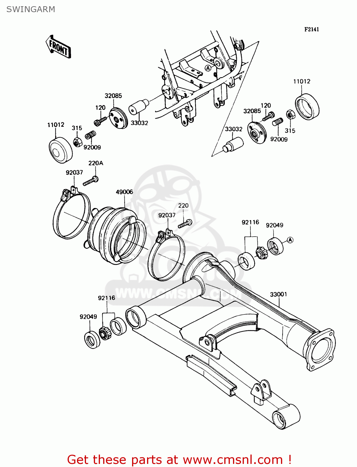 SWINGARM ZN1300A5 VOYAGER 1987 USA CALIFORNIA