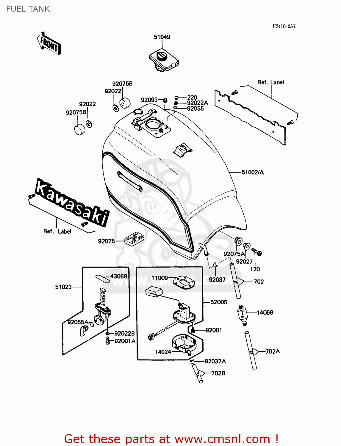 FUEL TANK ZN1300A5 VOYAGER 1987 USA CALIFORNIA