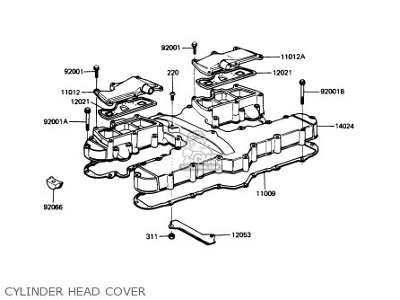 CYLINDER HEAD COVER - ZN1300A5 VOYAGER 1987 USA CALIFORNIA