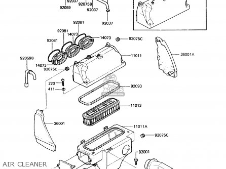 AIR CLEANER - ZN1300A5 VOYAGER 1987 USA CALIFORNIA