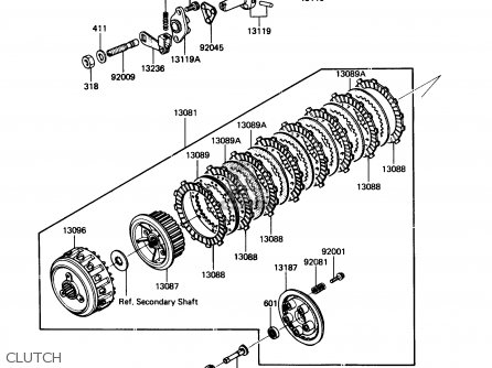 CLUTCH - ZN1300A5 VOYAGER 1987 USA CALIFORNIA