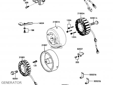 GENERATOR - ZN1300A5 VOYAGER 1987 USA CALIFORNIA