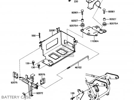 BATTERY CASE - ZN1300A5 VOYAGER 1987 USA CALIFORNIA