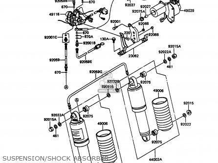 SUSPENSION/SHOCK ABSORBER - ZN1300A5 VOYAGER 1987 USA CALIFORNIA