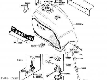 FUEL TANK - ZN1300A5 VOYAGER 1987 USA CALIFORNIA