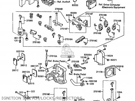 IGNITION SWITCH/LOCKS/REFLECTORS - ZN1300A5 VOYAGER 1987 USA CALIFORNIA