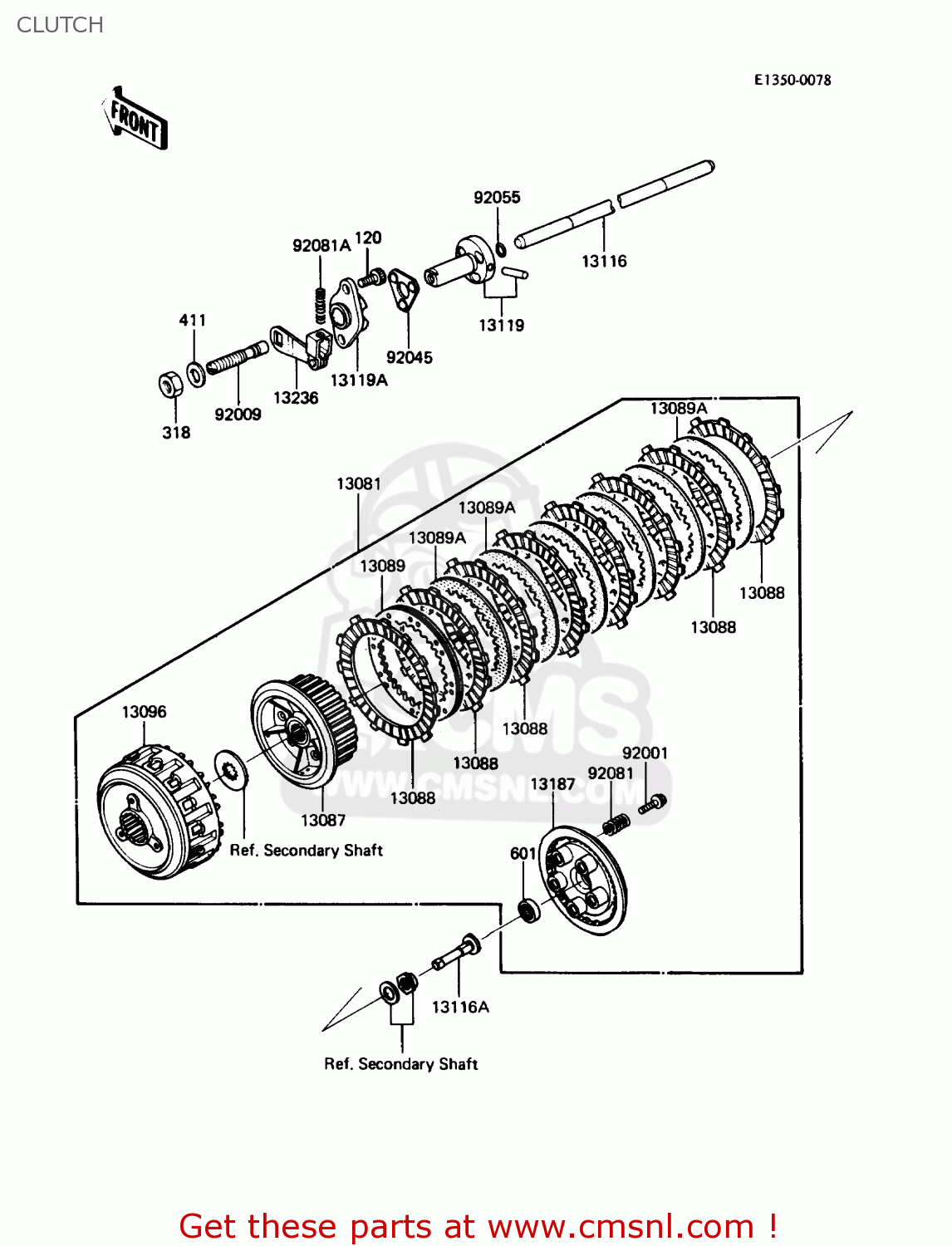 CLUTCH ZN1300A6 VOYAGER 1988 USA CALIFORNIA