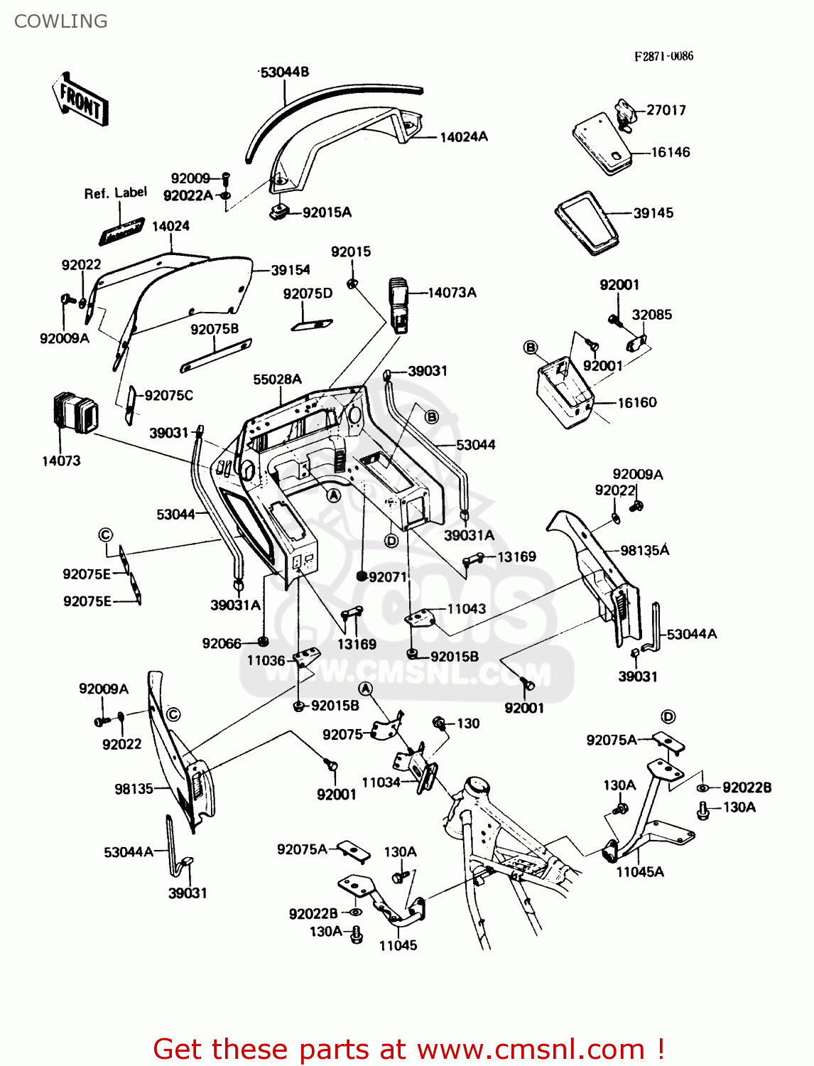 COWLING ZN1300A6 VOYAGER 1988 USA CALIFORNIA