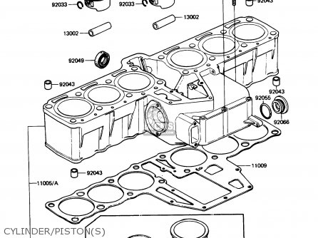 CYLINDER/PISTON(S) - ZN1300A6 VOYAGER 1988 USA CALIFORNIA
