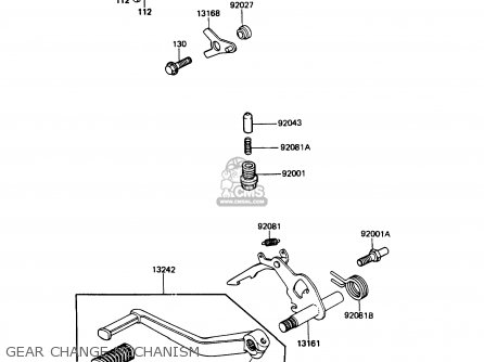 GEAR CHANGE MECHANISM - ZN1300A6 VOYAGER 1988 USA CALIFORNIA