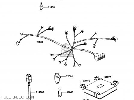 FUEL INJECTION - ZN1300A6 VOYAGER 1988 USA CALIFORNIA