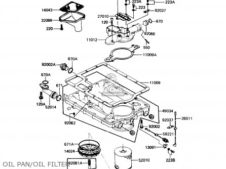 OIL PAN/OIL FILTER - ZN1300A6 VOYAGER 1988 USA CALIFORNIA
