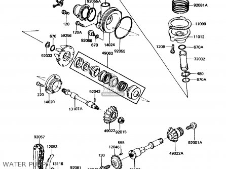 WATER PUMP - ZN1300A6 VOYAGER 1988 USA CALIFORNIA