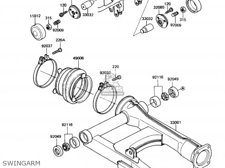 SWINGARM - ZN1300A6 VOYAGER 1988 USA CALIFORNIA