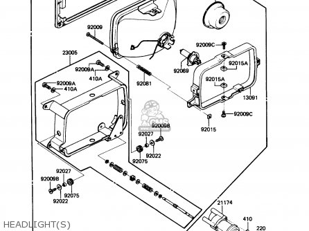 HEADLIGHT(S) - ZN1300A6 VOYAGER 1988 USA CALIFORNIA
