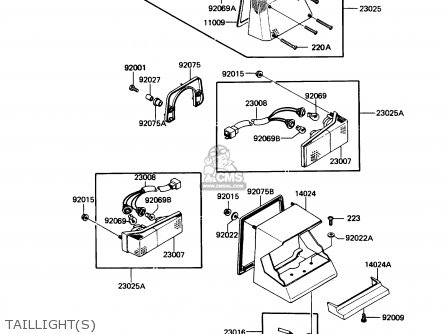 TAILLIGHT(S) - ZN1300A6 VOYAGER 1988 USA CALIFORNIA
