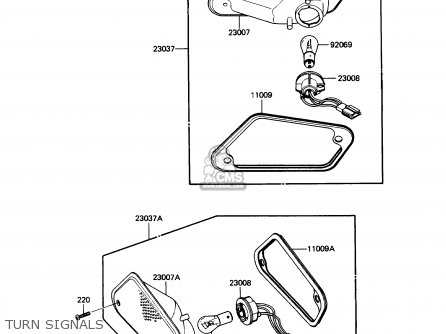 TURN SIGNALS - ZN1300A6 VOYAGER 1988 USA CALIFORNIA