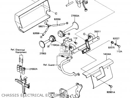 CHASSIS ELECTRICAL EQUIPMENT - ZN1300A6 VOYAGER 1988 USA CALIFORNIA