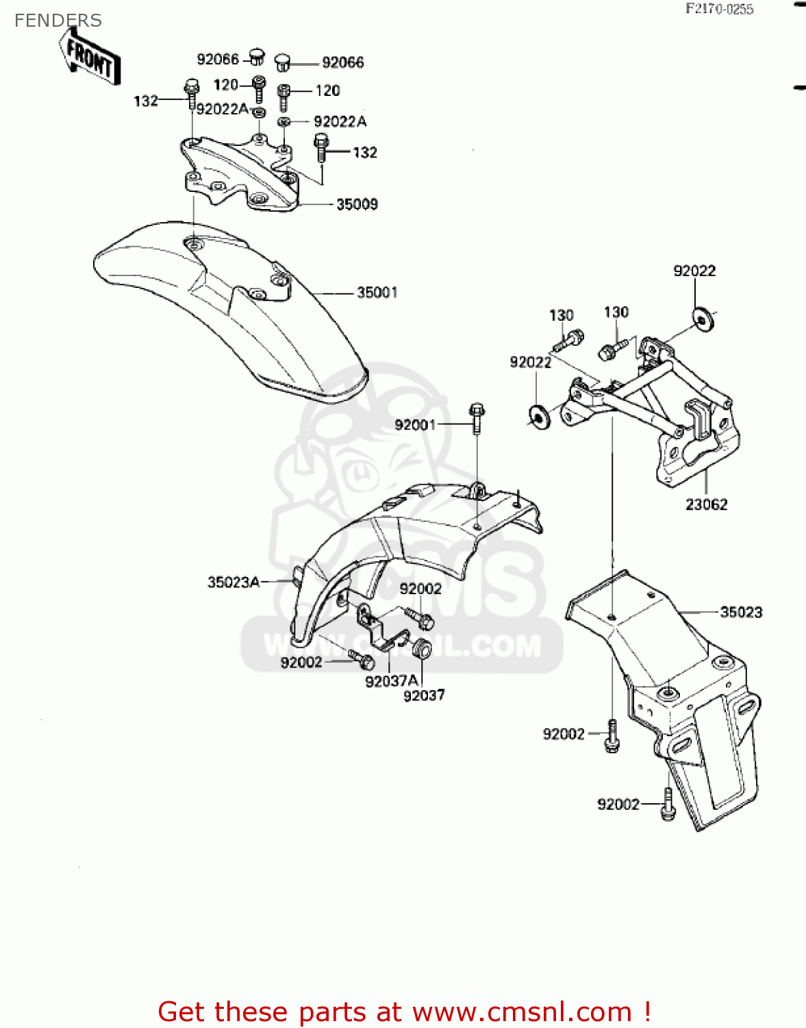 FENDERS ZN700A1 SHAFT 1984 USA CALIFORNIA / LTD