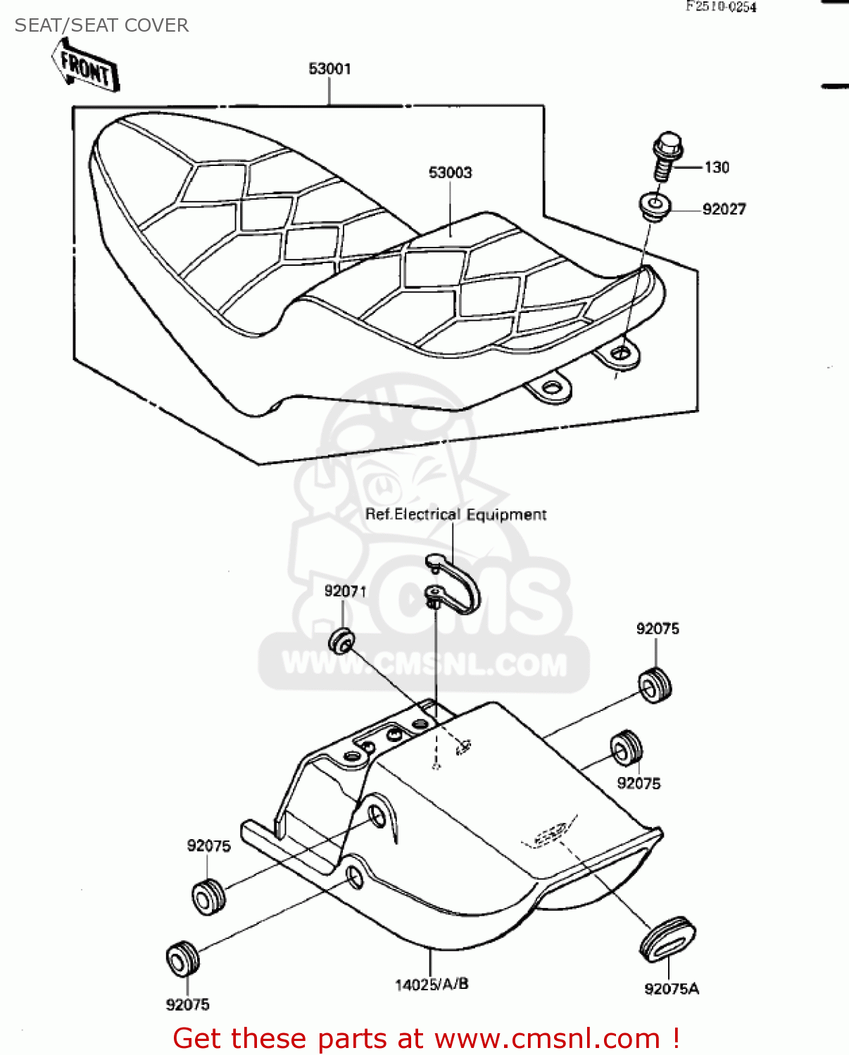 SEAT/SEAT COVER ZN700A1 SHAFT 1984 USA CALIFORNIA / LTD