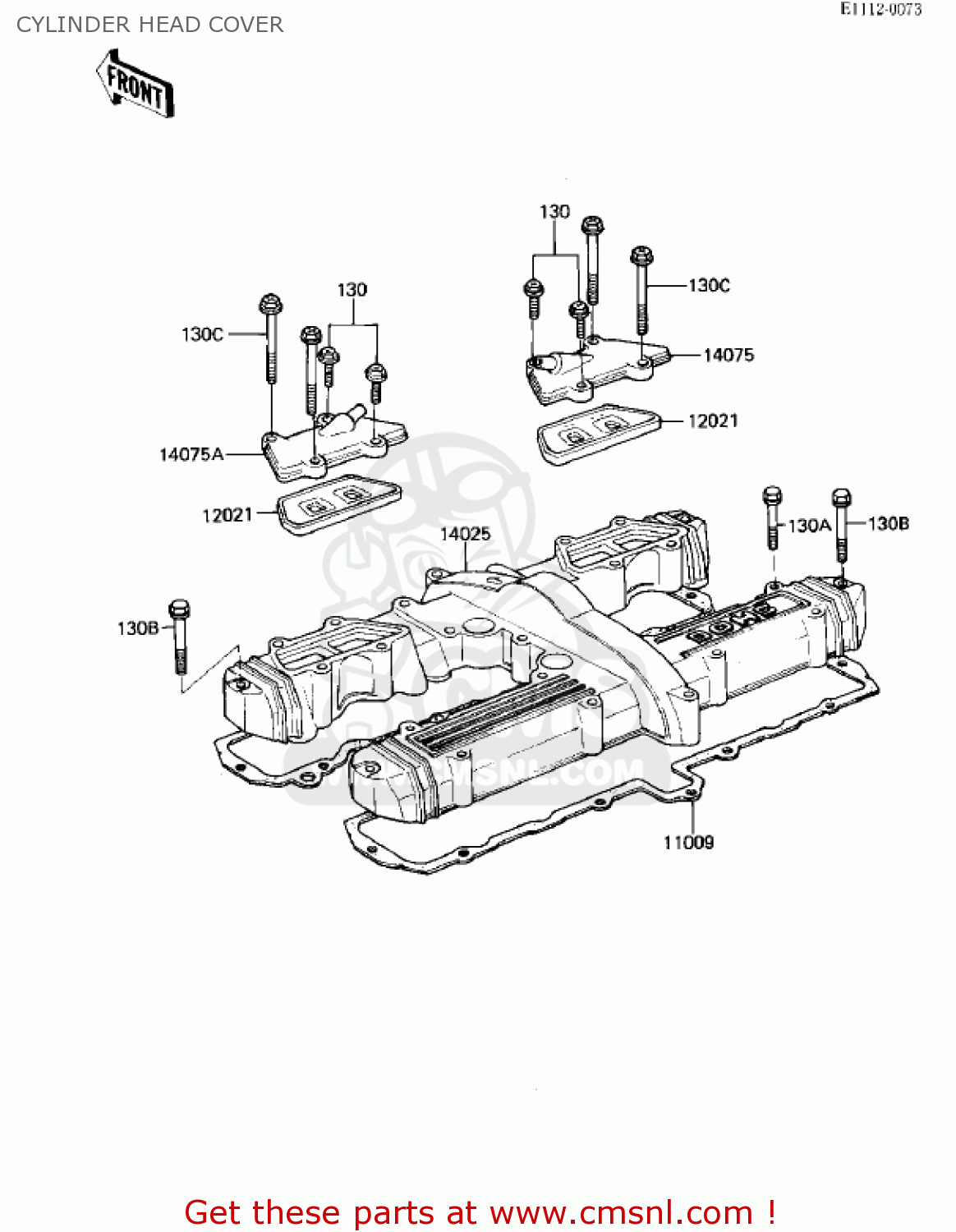 CYLINDER HEAD COVER ZN700A1 SHAFT 1984 USA CALIFORNIA / LTD