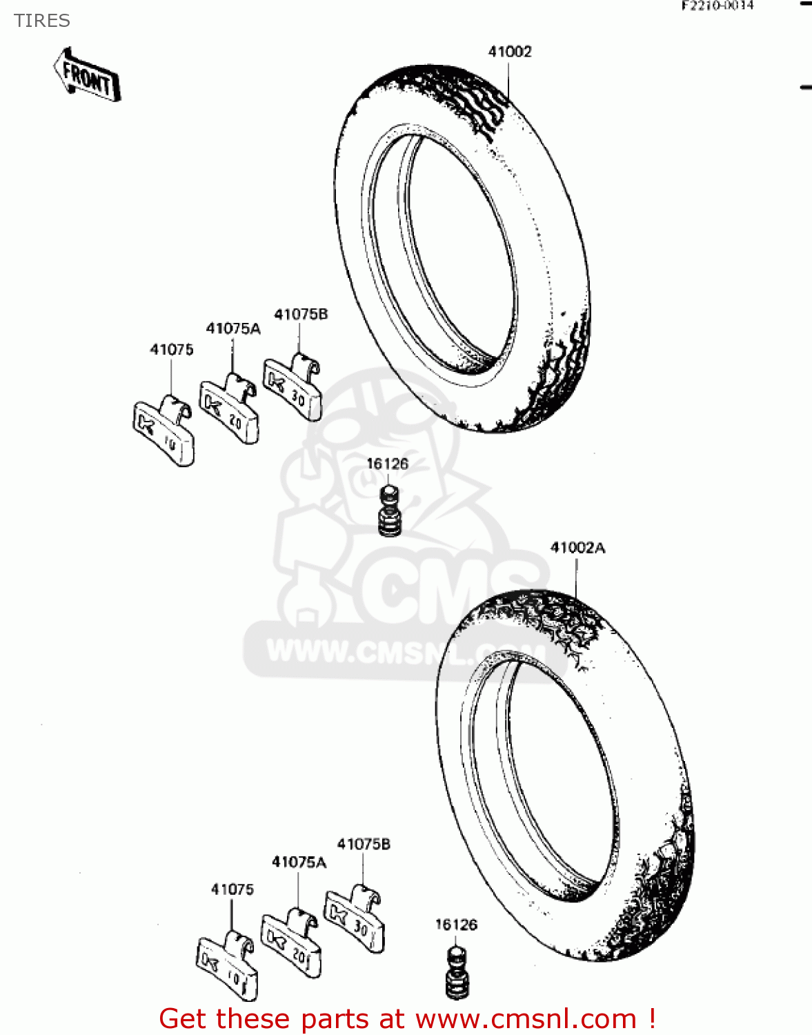 TIRES ZN700A1 SHAFT 1984 USA CALIFORNIA / LTD