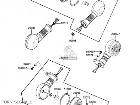 TURN SIGNALS - ZN700A1 SHAFT 1984 USA CALIFORNIA / LTD