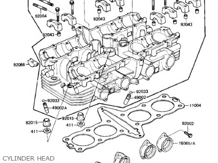 CYLINDER HEAD - ZN700A1 SHAFT 1984 USA CALIFORNIA / LTD