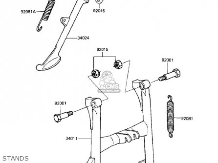 STANDS - ZN700A1 SHAFT 1984 USA CALIFORNIA / LTD