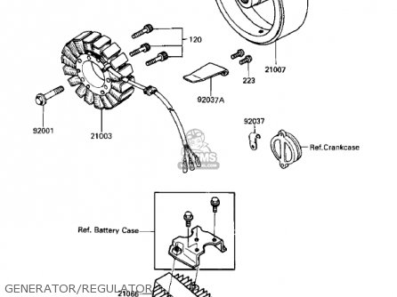 GENERATOR/REGULATOR - ZN700A1 SHAFT 1984 USA CALIFORNIA / LTD