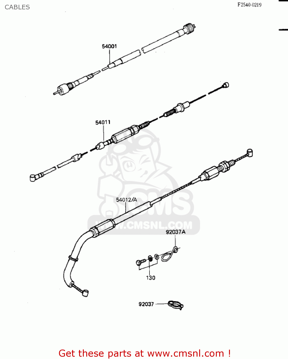 CABLES ZN700A2 SHAFT 1985 USA CALIFORNIA / LTD