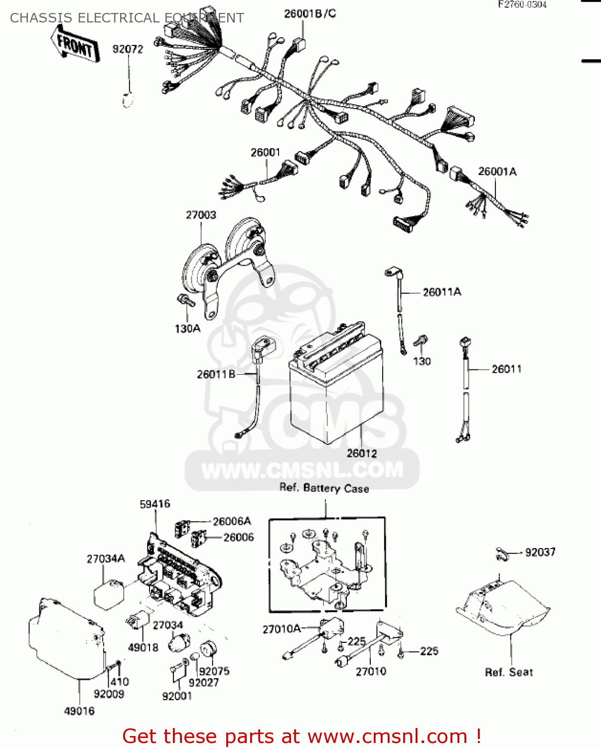 CHASSIS ELECTRICAL EQUIPMENT ZN700A2 SHAFT 1985 USA CALIFORNIA / LTD