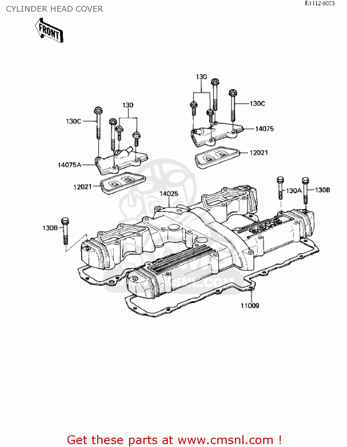 CYLINDER HEAD COVER ZN700A2 SHAFT 1985 USA CALIFORNIA / LTD