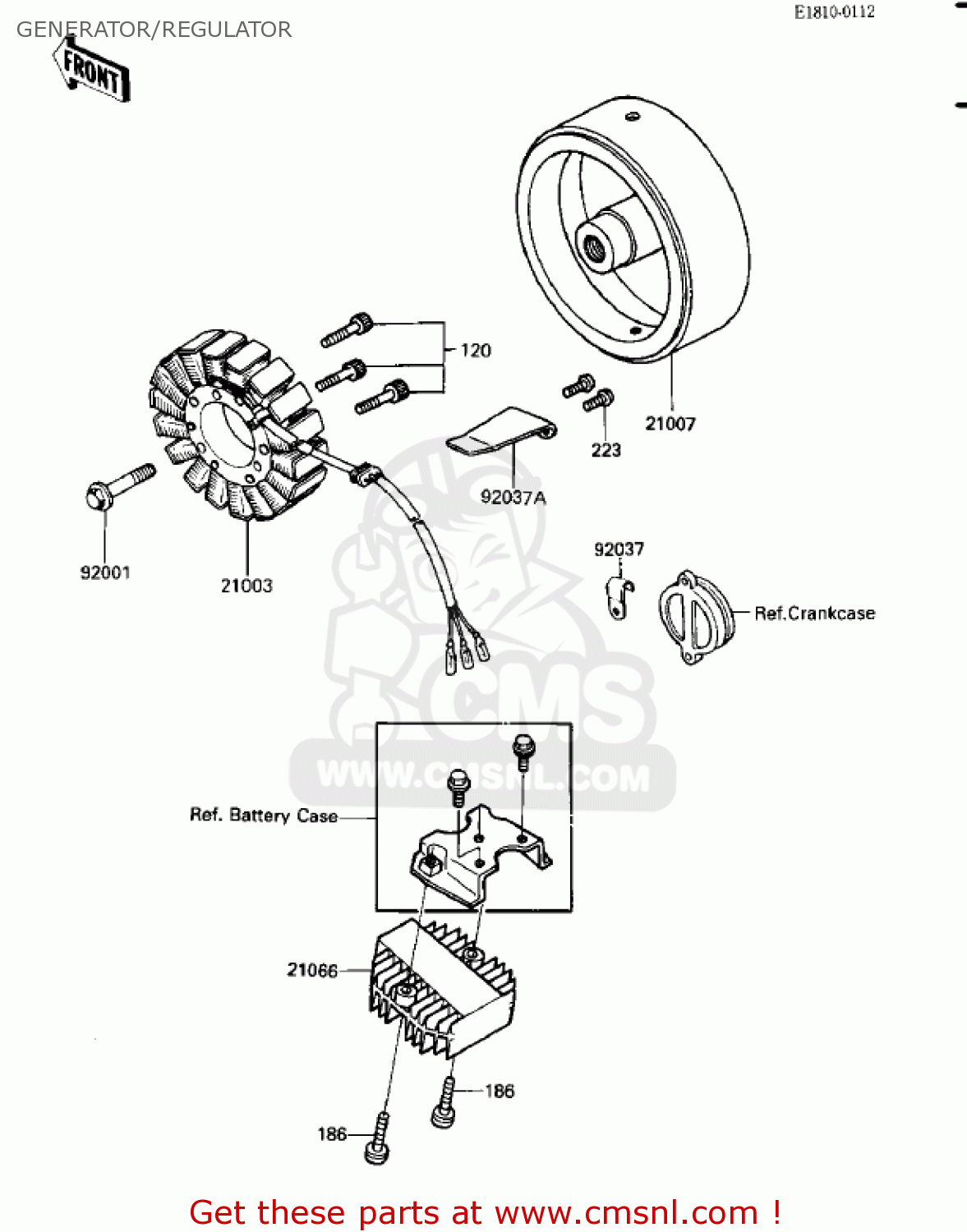 GENERATOR/REGULATOR ZN700A2 SHAFT 1985 USA CALIFORNIA / LTD