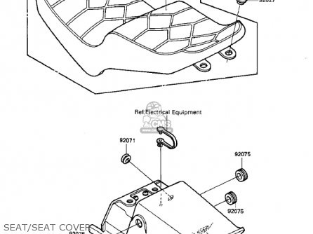SEAT/SEAT COVER - ZN700A2 SHAFT 1985 USA CALIFORNIA / LTD