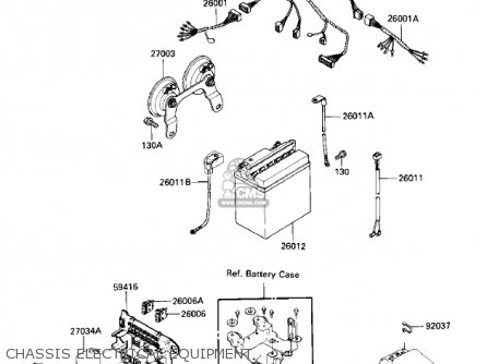 CHASSIS ELECTRICAL EQUIPMENT - ZN700A2 SHAFT 1985 USA CALIFORNIA / LTD
