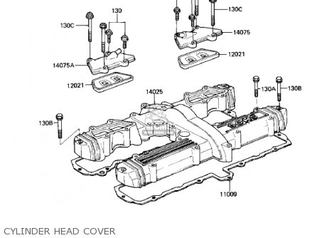 CYLINDER HEAD COVER - ZN700A2 SHAFT 1985 USA CALIFORNIA / LTD