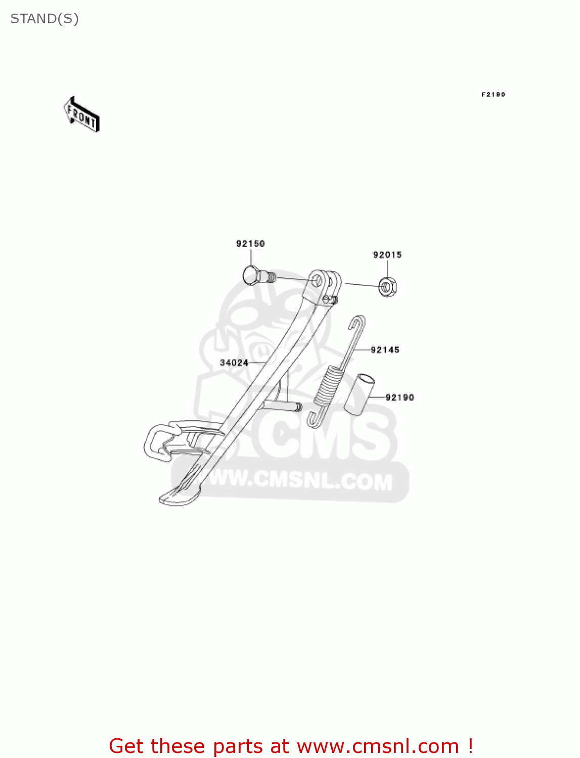 STAND(S) ZR1000A1 Z1000 2003 USA CALIFORNIA CANADA